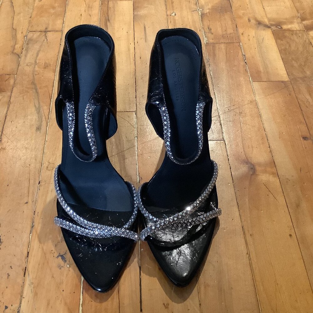 Carrie High Heel Mule - Black - Size 40